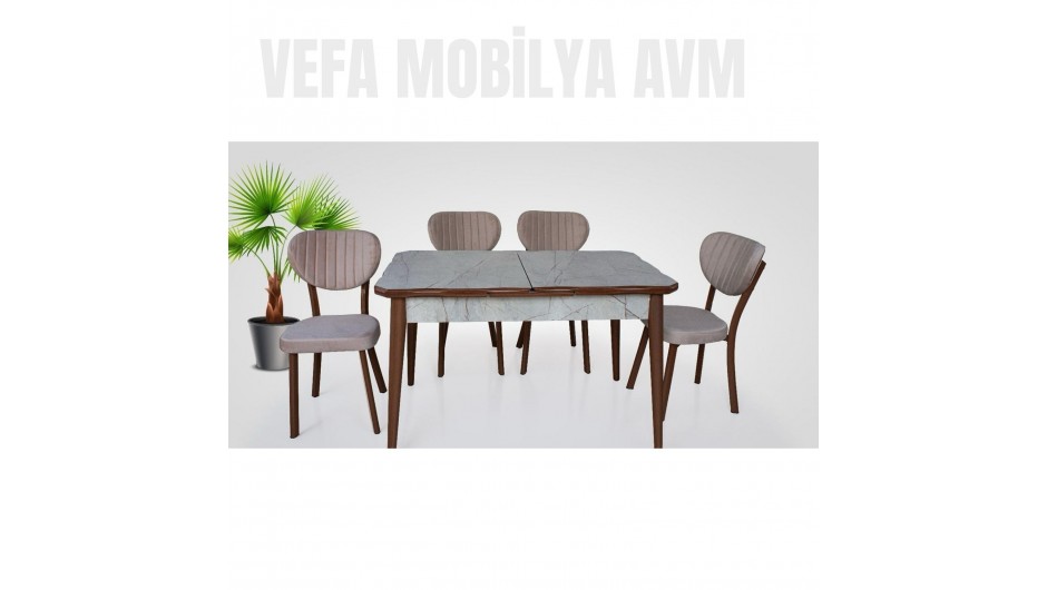 HİGH GLOSS KELEBEK MASA TAKIMI